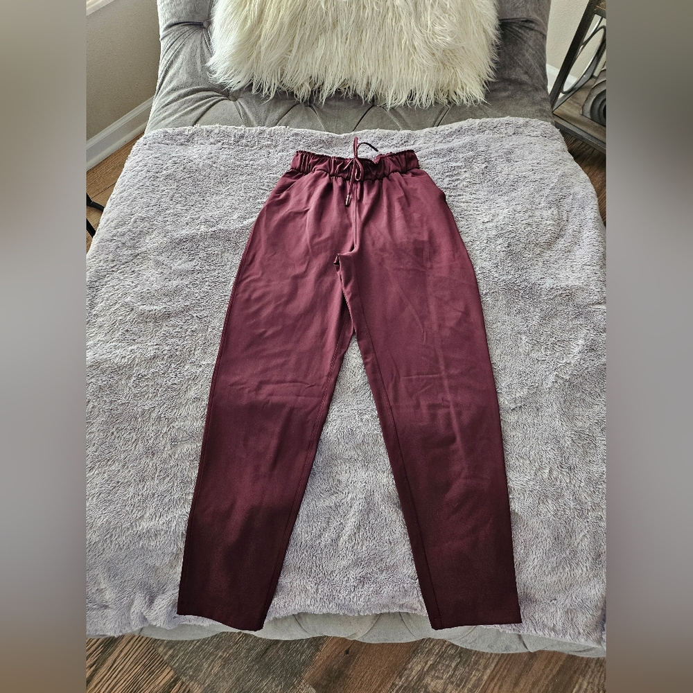 Burgundy Jogger Pants